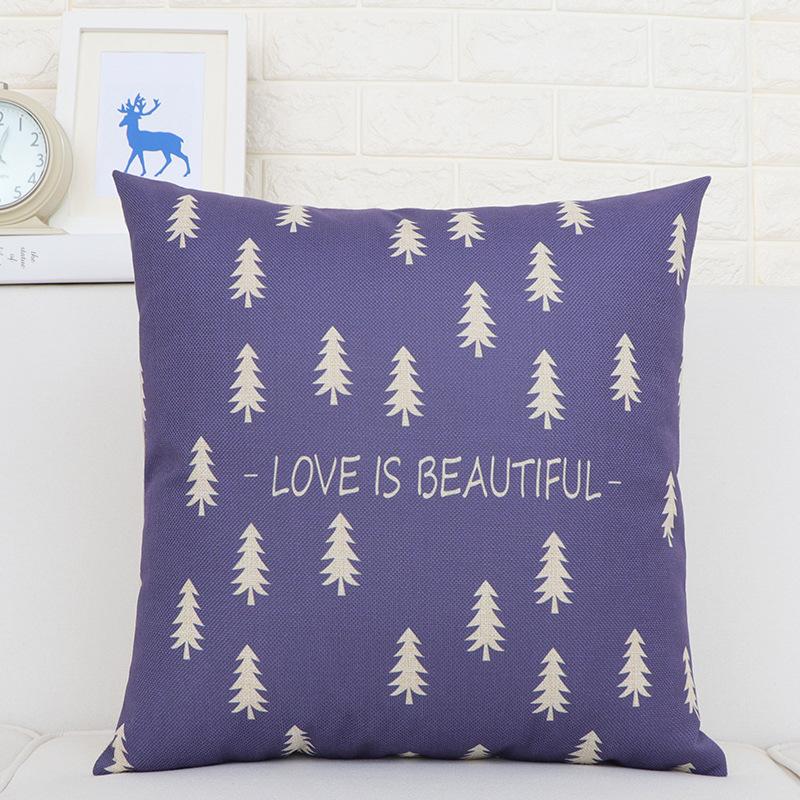 Pillow Cushion Office Waist Pillow Car Sofa Living Room Seat Lumbar Cushion Nordic Style Cotton Linen Square Pillow Quality 45X45 without core