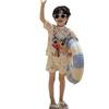 Colorful Cartoon Swimsuit Set for Kids: Short Sleeve Top & Shorts - Perfect for Beach or Hot Spring Adventures