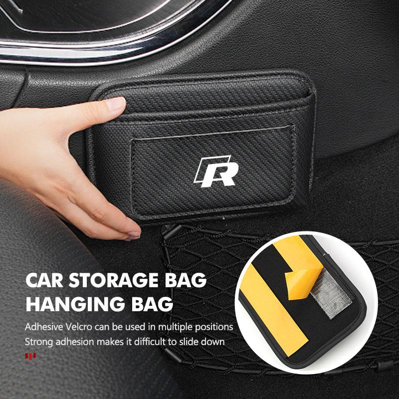 For Volkswagen VW Car Storage Pocket Seat Back Side Door Hanging Bag Card Purse mk6 CC B5 B6 B7 Golf 4 5 6 7 Scirocco Sagitar 5HDSA