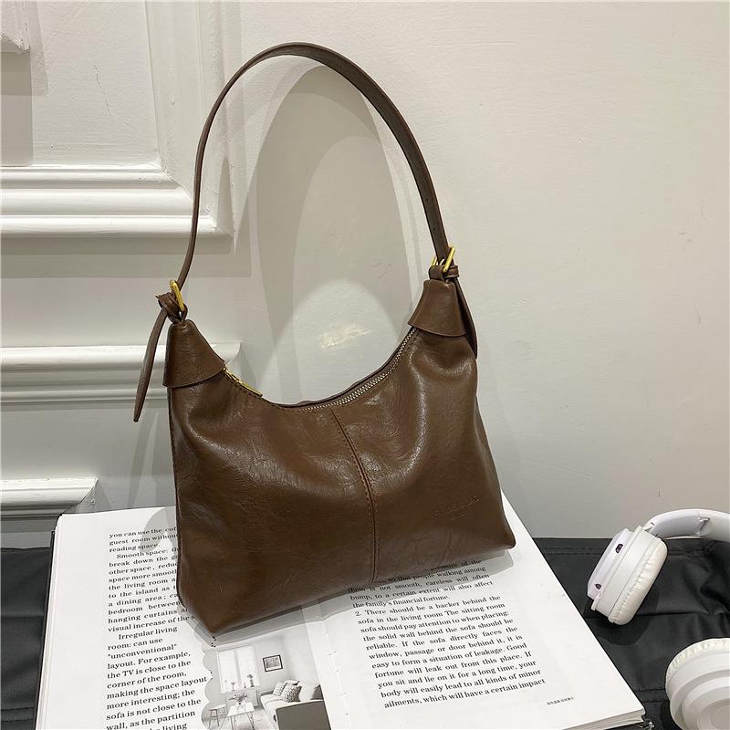 Premium soft face women's bag new simple underarm bag versatile shoulder fashion women's bag