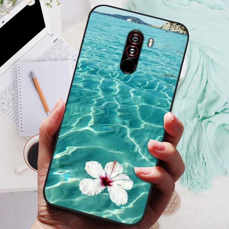 For xiaomi mi pocophone f1 Cases Cat Painted Soft TPU Silicone Phone Cover For xiaomi poco F1 Case PocofoneF1 Case Coque Etui