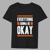 Men's Basic Classic Black T-shirt Inspirational Phrase Printing Series Slim Casual O-neck Youth Comfortable Short-sleeved Shirt