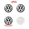 2026 New 4Pc 56mm 60mm 65mm Car Logo Wheel Center Hub Caps Badge Sticker Emblem Decals For VW GTI Golf 6 Polo R-Line CC Passat Tiguan B7PC7