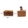 Vintage Rattan Geflochtener Aufbewahrungskoffer Make-up Halter Koffer Krimskrams Organizer Box