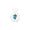 Swiss Blue Topaz Gemstone 925 Stamped Silver Jewelry Handmade Women Pendant 1.4" PP-57-3
