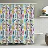 Cute Robot Shower Curtain Funny Space Kids Bathroom Decor Set Waterproof Fabric Modern Pattern Washable Home Textile