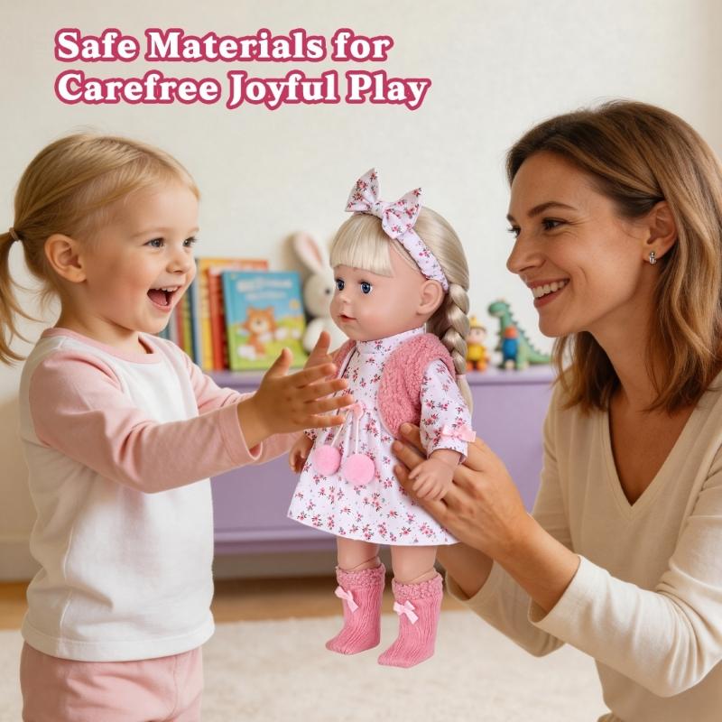 18Inch Girl Doll Outfit Set Polyester Fabric Doll Clothes With Trendy Designs And Easy Care Doll Suit for Child Roleplay