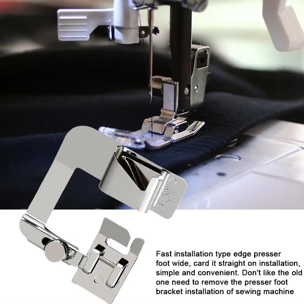 1Set 13 19 25mm Domestic Sewing Machine Foot Presser Foot Rolled Hem Feet For Brother Singer Sew Accessories