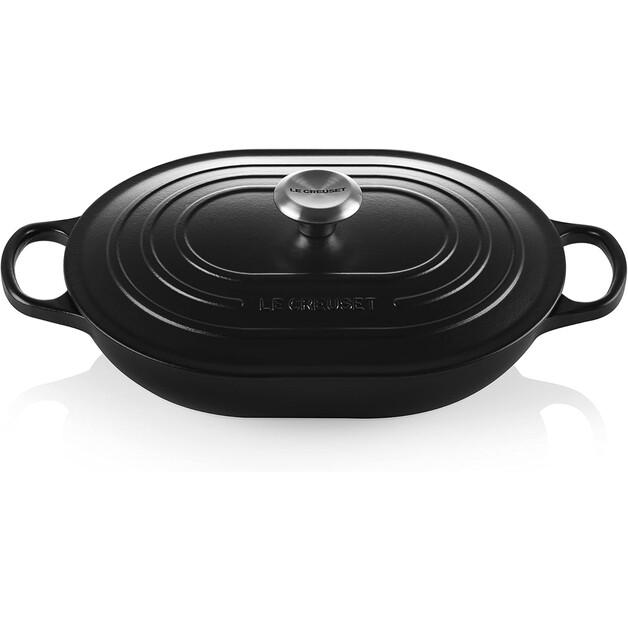 Жаровня Le Creuset Signature продолговатая чёрная матовая 3,4 л (21112310000430)