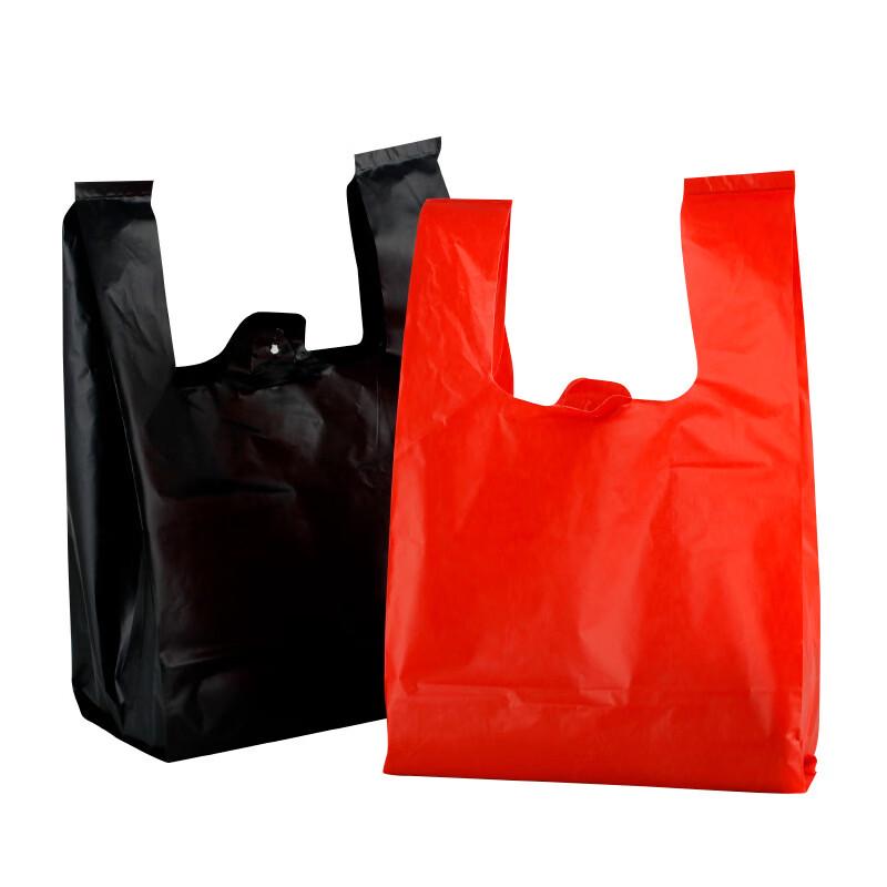 Jingmian Thick Red Plastic Vest Bag