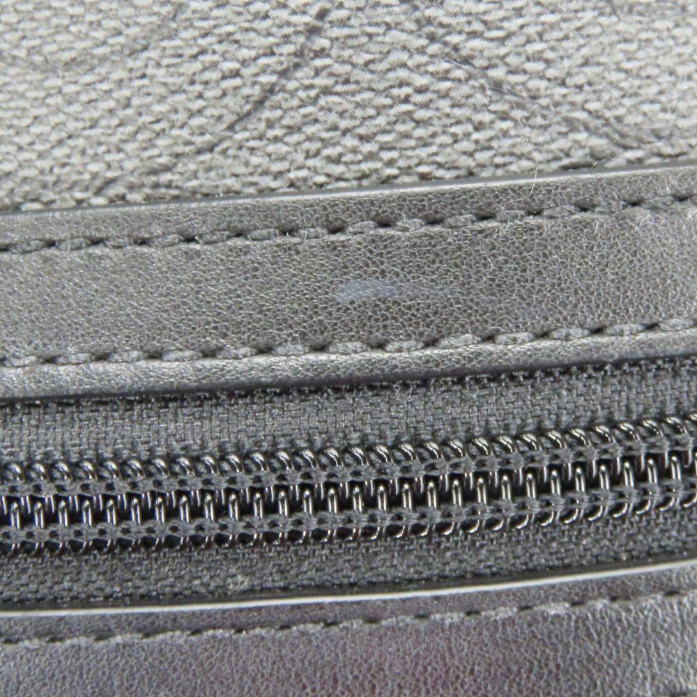 Used COACH Shoulder Bag Op art 70267 PVC gray black