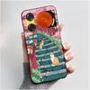 Custodia per Telefono Per ZTE Nubia Music 2 Custodia Z2460 Z2353 Estetica Gatto Carino Astronauta Nera Morbida TPU Silicone Copertura Protettiva Integrale
