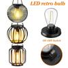 Solar Lantern Led Light Warm White Lamp Outdoor Sensor Garden Lights Waterproof Patio Yard Decoraiton Hanging For/outdoor Hollow