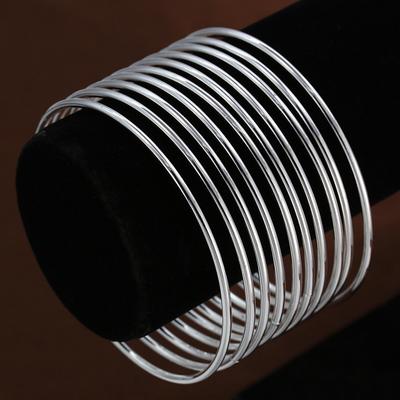 10Pcs Silvery And Golden Color Bangle Minimalist Style High Polish Smooth Bracelets Circle Charm Jewelry Gift For Women Girls
