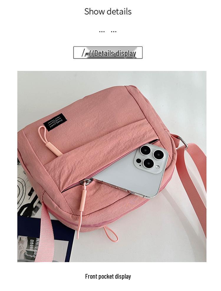 2025 Korean Style Canvas Crossbody Bag - Women's Simple, Casual, Versatile