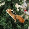 Foam Cartoon Simulation Squirrel Pendants, Christmas Tree Decorations, Scene Arrangement Ornaments, Props
