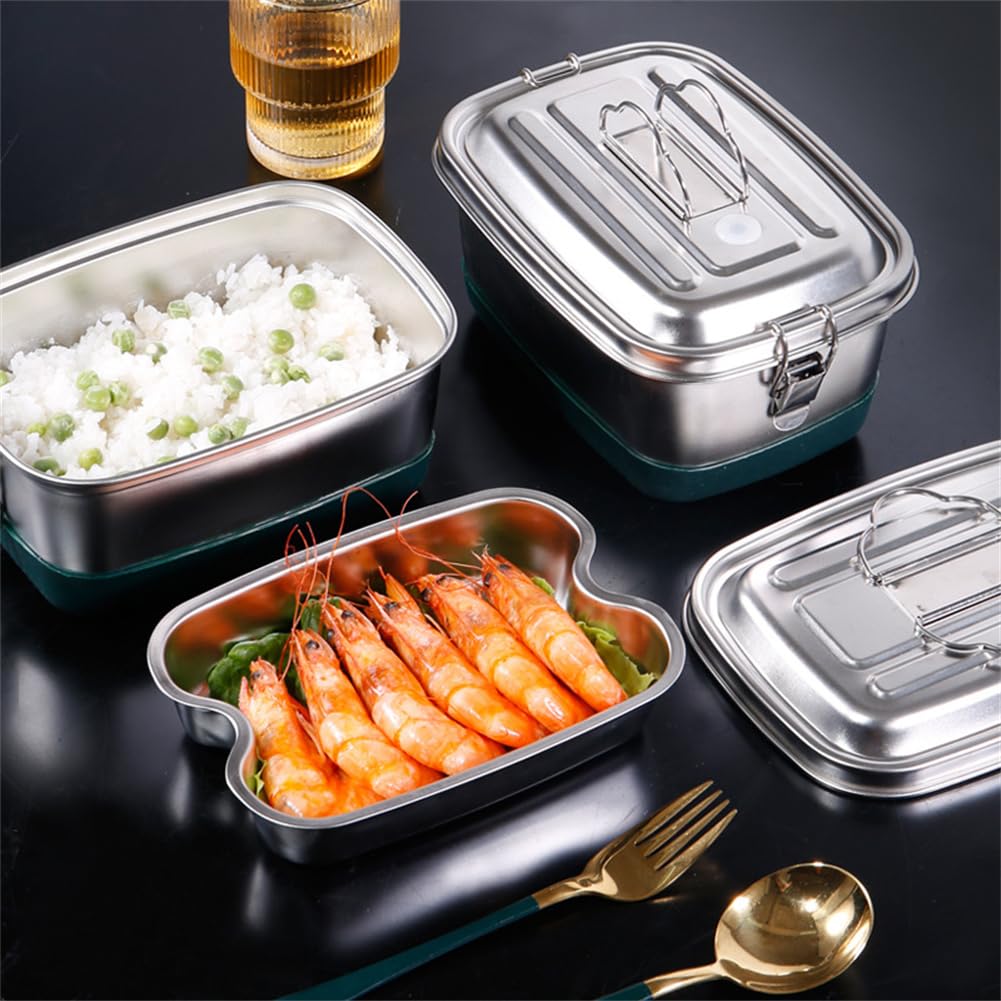 FunFuture Bento 304 Stainless Stylish and Popular for Men and Easy To Large Perfect for Elementary School High School and Middle School and Silver 2