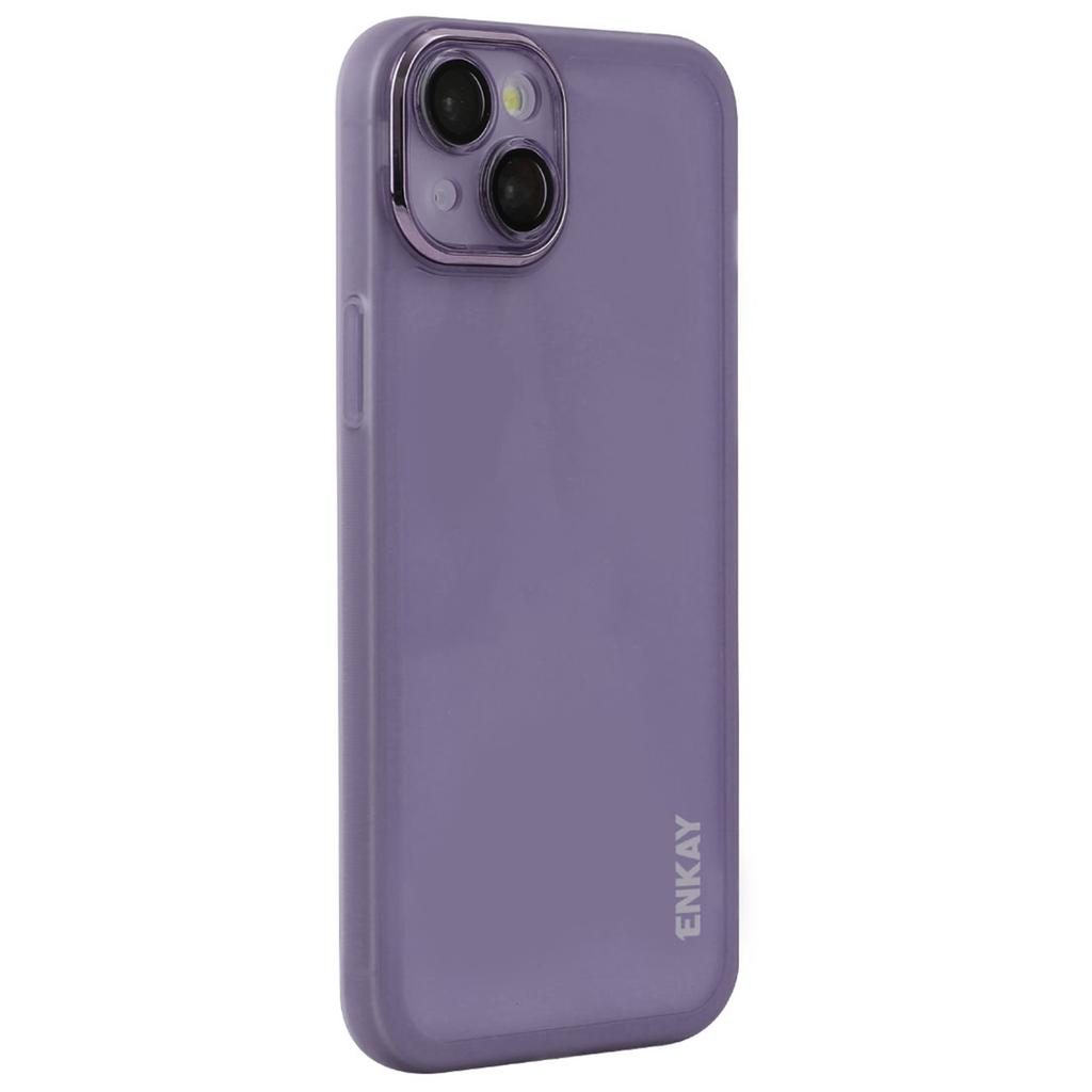 ENKAY HAT PRINCE For iPhone 14 Case Matte TPU Phone Cover with Lens Film