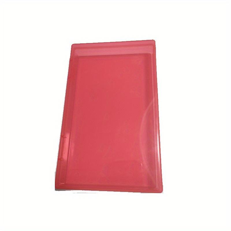 Double Button PP Transparent Plastic Box Hardware Parts Photo Storage Box Rectangular Product Packaging Component Plastic Box