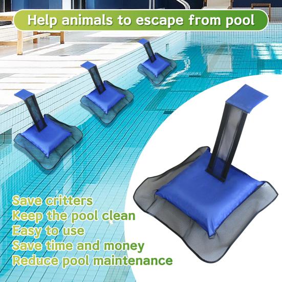 Dyreredningsrampe for basseng og spa Flytende froskeredder Sommer Smådyrsredning Dyrerampe for padder øgler ender slanger jordekorn mus