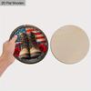 Bathroom Sign Wood Decor, 2D Flat Bathroom Decoration Toilet Powder Room Home Wall Decor Housewarming Gifts