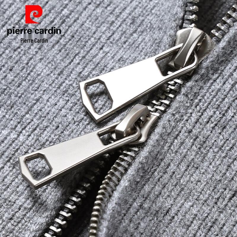 Pánský kašmírový pletený kardigan se stojáčkem Pierre Cardin