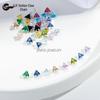 Strass con Griffa a Triangolo: Zircone di Vetro Cristallino 4x4/5x5mm per Braccialetti Fai da Te