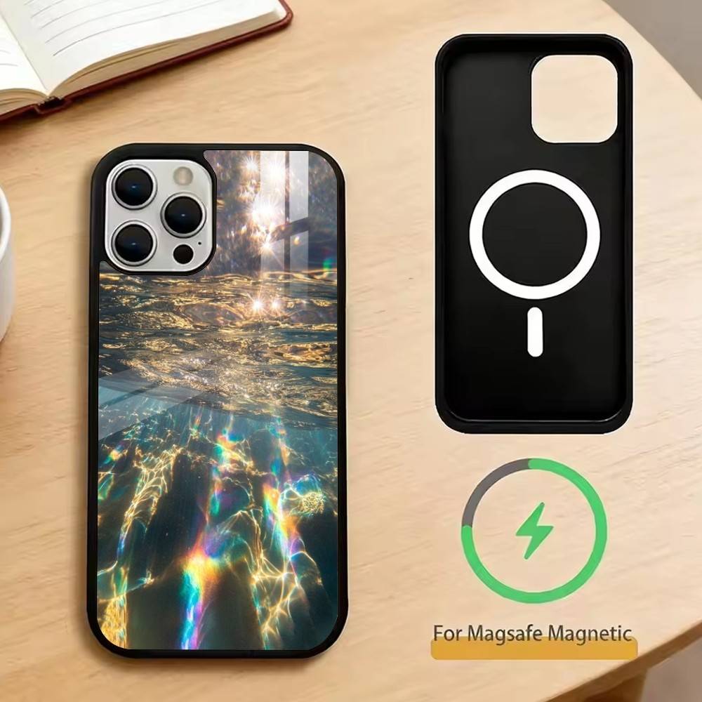

Лазерный луч Чехол для телефона Для iPhone17,16,15,14,13,12,11 Plus,Pro Магнитный с Magsafe Беспроводная зарядка iPhone13PRO