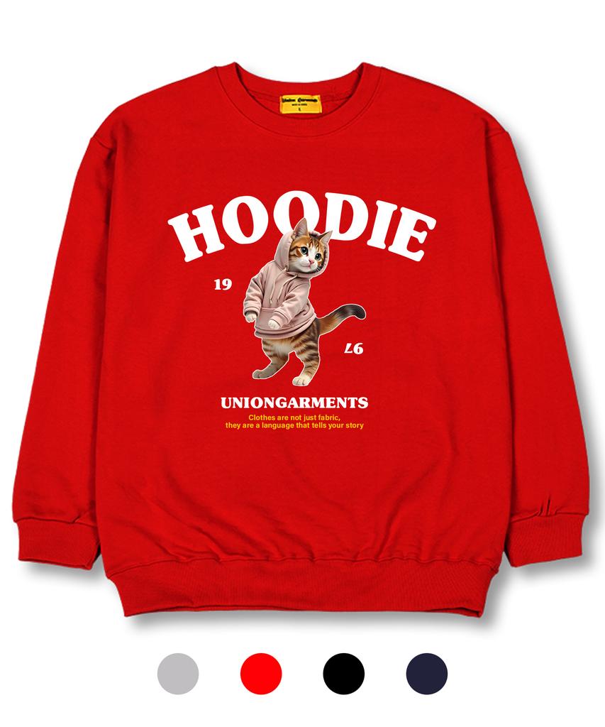 UNION GARMENTS Hoody Cat French Oversized Sweatshirt