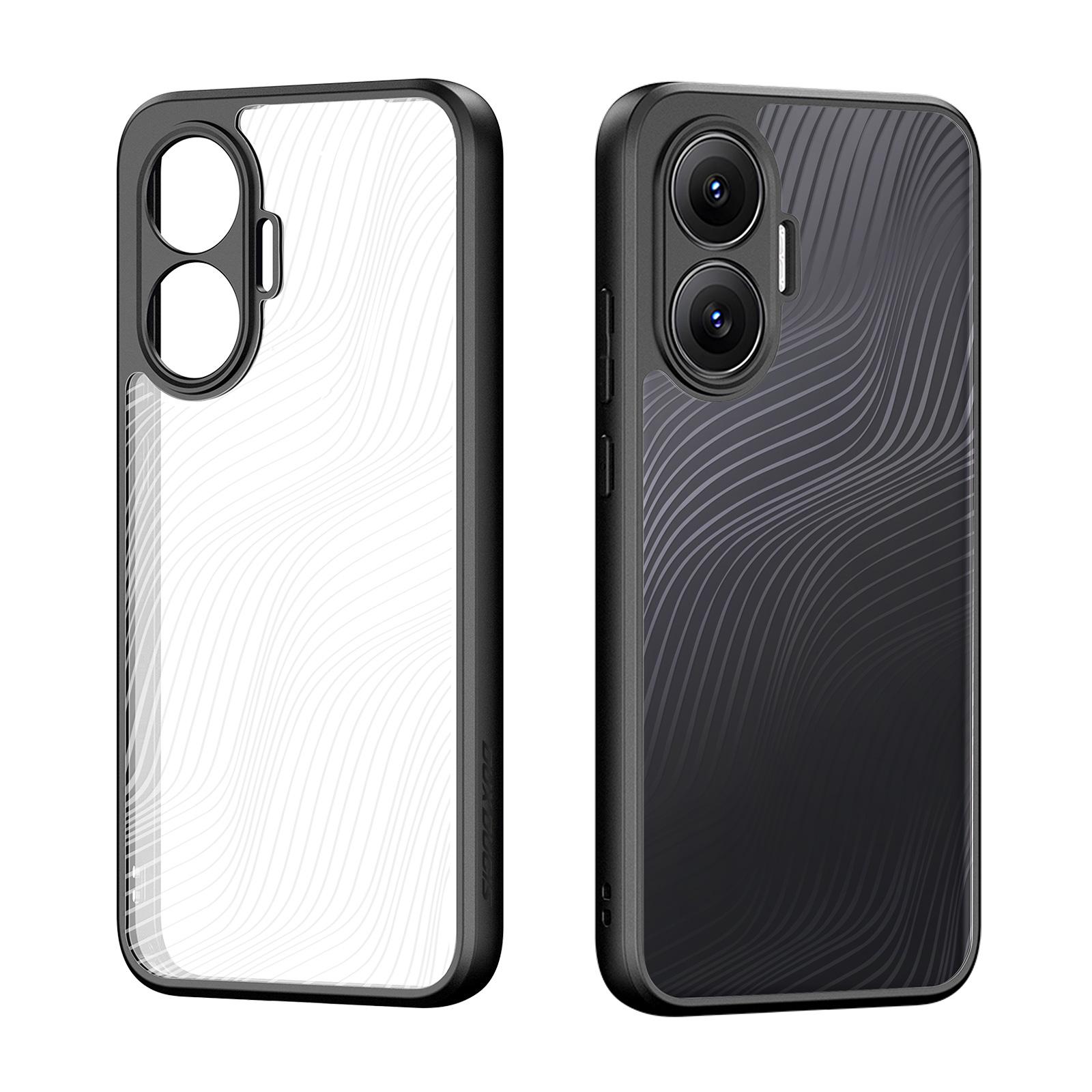

For Xiaomi Poco F7 5G/Xiaomi Redmi Turbo 4 Pro 5G Case DUX DUCIS Aimo Series TPU+PC Matte Drop-proof Phone Cover (REACH Certification) Black