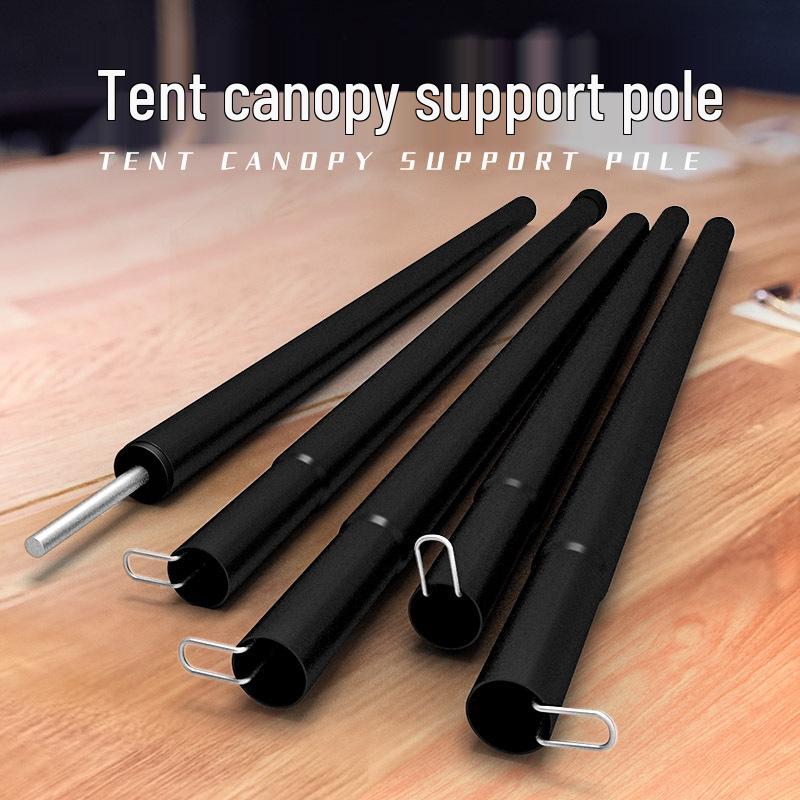 Adjustable 2-Meter Iron Outdoor Canopy Support Pole with 10 Sections and Spray-Painted Finish for Tent Vestibule Accessories.