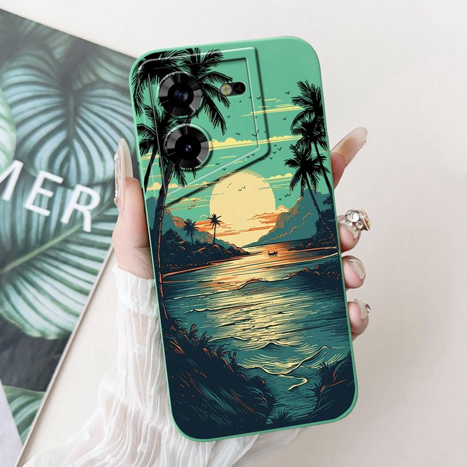 Fashion Painting Phone Case For Tecno Pova 5 Pro Pova5 LH7n LH8n Soft Silicone Shockproof Cover For POVA 5 5Pro Cases Bumpers