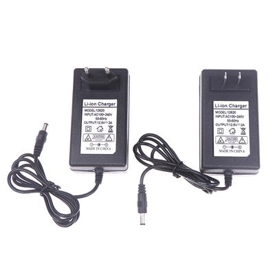 12.6V Para DC 2A Adaptador de Alimentação Inteligente Lítio Li-ion UE EUA Carregador de Cor Constante Tensão Constante