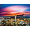 2000-teiliges Puzzle – Roter Sonnenuntergang und Panoramablick auf Seoul, beliebtes koreanisches Puzzle