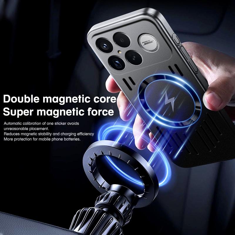 Für Xiaomi POCO F8 Ultra Hülle Harte PC-Hülle mit Wärmeableitung, schlank, magnetisch, schützende Rückseite für POCO F8 F7 F6Pro Handyhülle