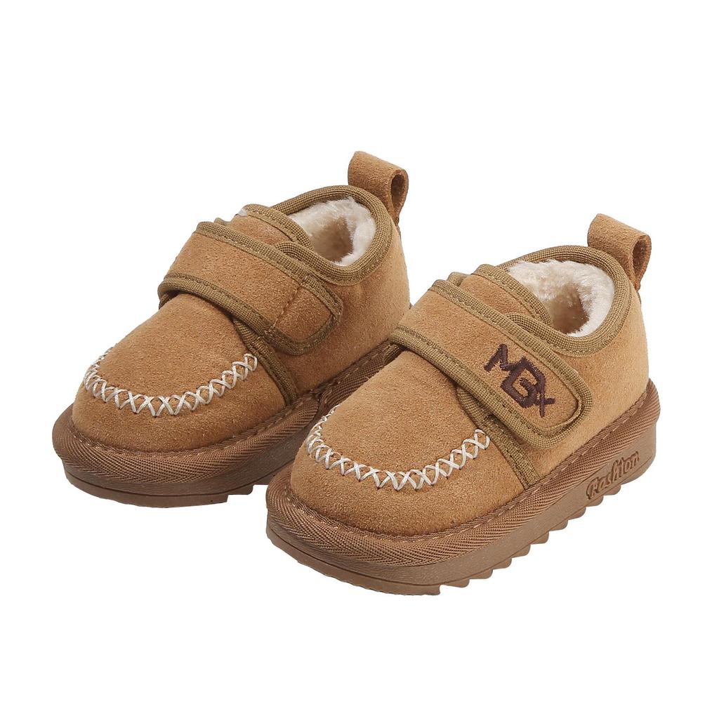 Infant & Toddler Soft Sole Non-Slip Fleece-Lined Walking Shoes for Boys & Girls