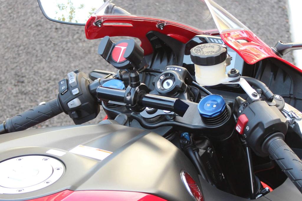 Kijima Motorcycle Handlebar Mounting for CBR600RR Parts Bar, Steel, 22.2mm, Black, 204-0705, ('20-)