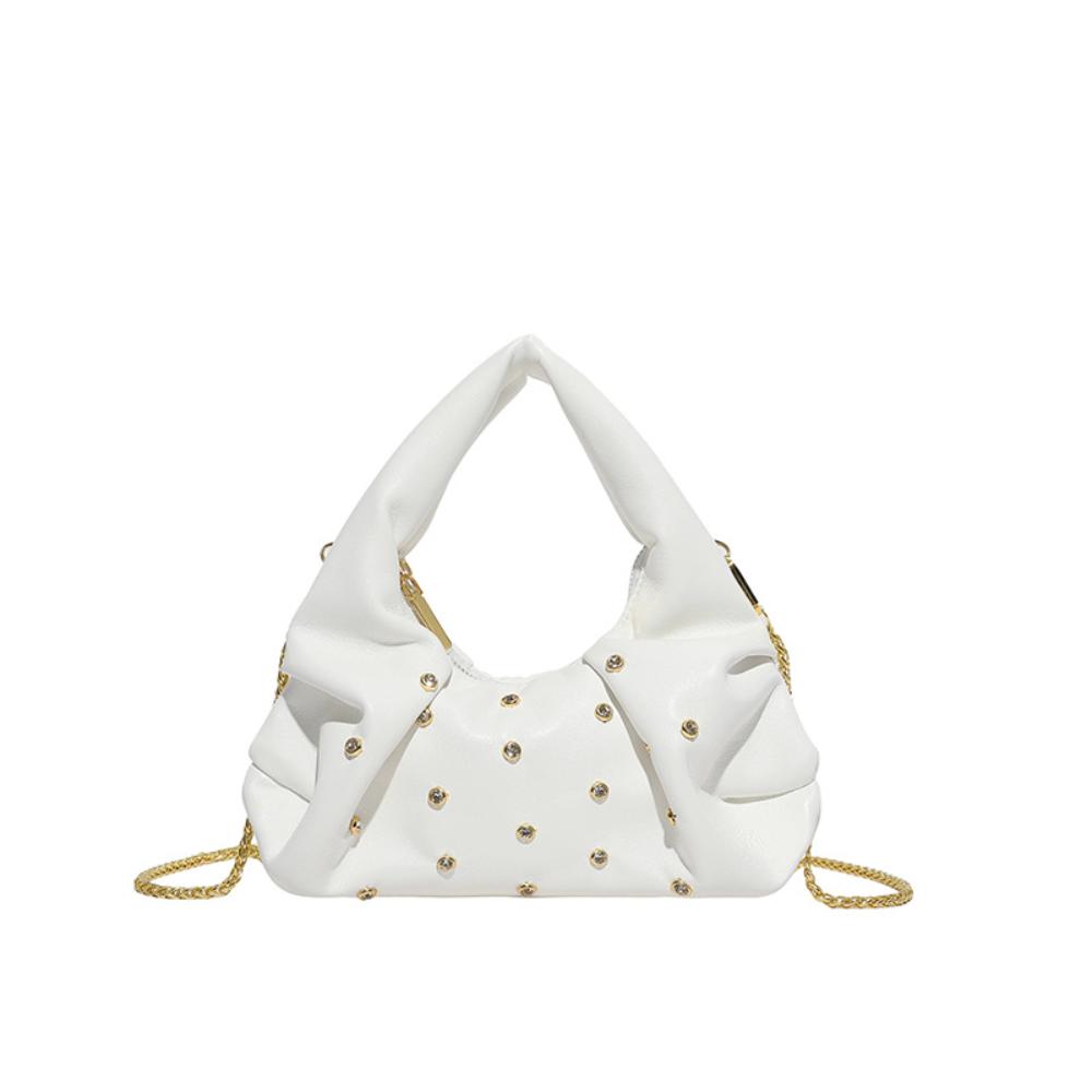 Womens Hobo Bag Luxurious Shoulder Bag Rhineste Purse Stylish Crossbody Bag For Dating Casual Outings Party
