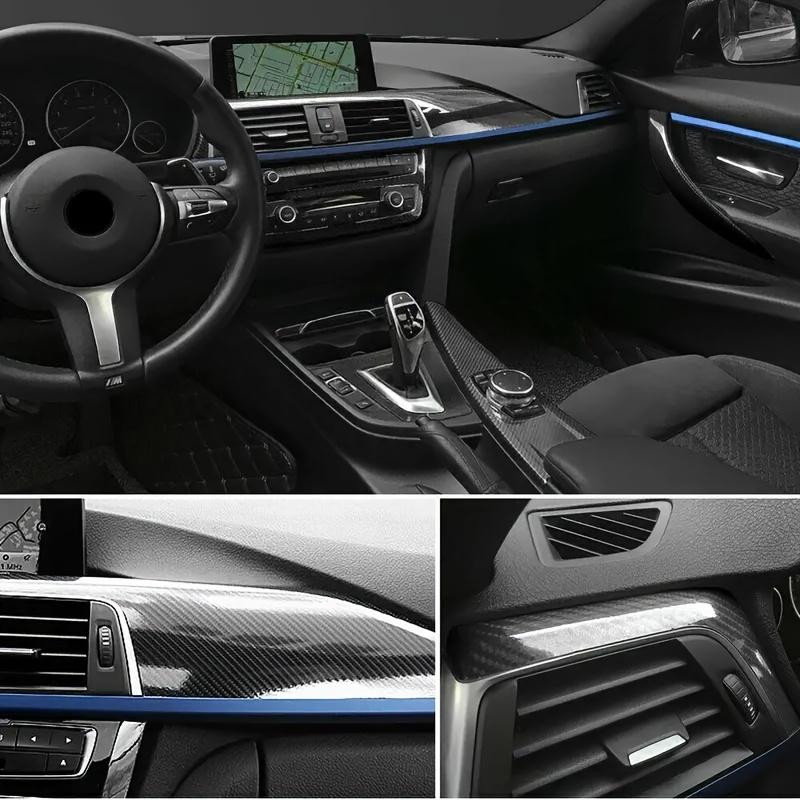 1 Roll High-Gloss Carbon Fiber Film / 6D High-Gloss Carbon Fiber Coating Film/ PVC Material / Bubble-Free Adhesive