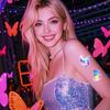 Butterfly Ocean Series Fluorescent Tattoo Stickers Music Festival Concert Support Face Stickers Party Tattoo Stickers