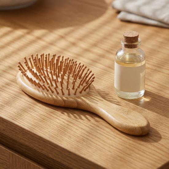 Yousheng Spazzola per Capelli con Cuscinetto d'Aria in Bambù Stimola la Crescita dei Capelli Spazzola Massaggiante per Cuoio Capelluto con Setole in Legno Naturale Uomo Donna Antistatica Per Tutti i Tipi di Capelli Pettine Districante