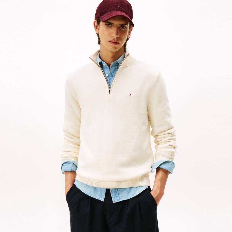 Tommy Hilfiger Knitwear Men's Stand Collar Moderate Other XM0XM05603