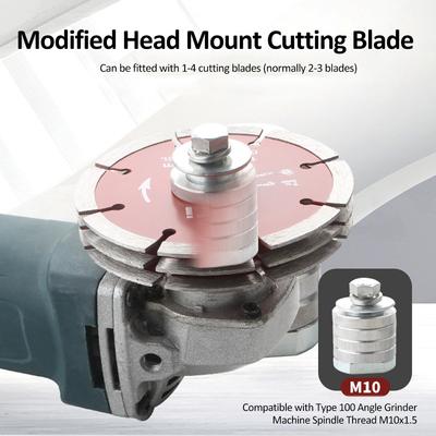Adaptador para Rebarbadora M10 para Máquina de Ranhurar Adaptador de Ranhuradora de Troca Rápida Acessório Cabeça de Conversão Rebarbadora