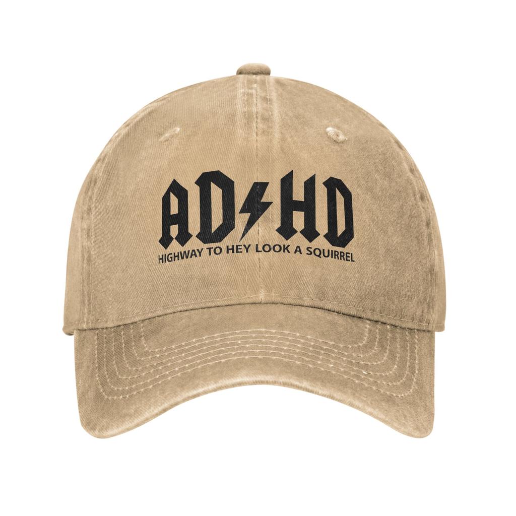 Summer ADHD Highway To Hey Look A Squirrel Baseball Cap Sun Hot Sale Design Washed Hip Hop Hats Unisex Adult Baseball Caps