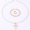 Nail Cross Necklace & Bracelet Set: Creative Hip-Hop Jewelry