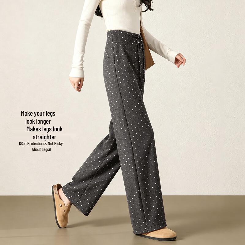 Mark Fairwhale Women's Polka Dot Wide-Leg Trousers