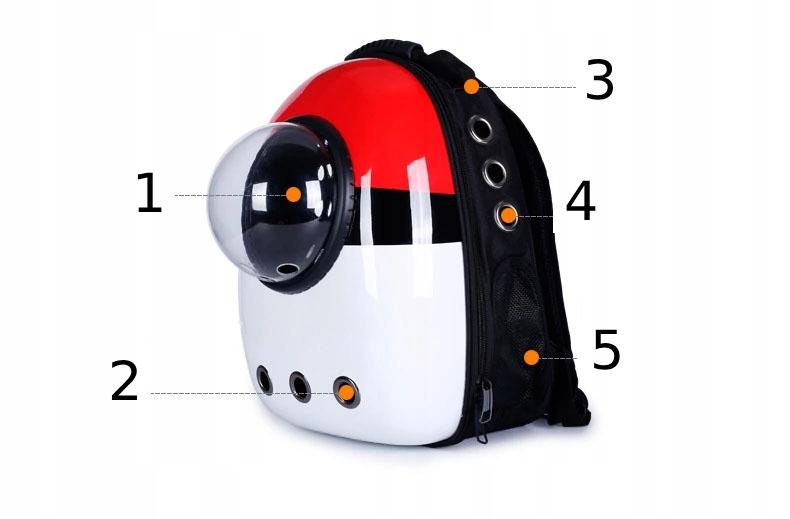 Backpack For Transporting Animals Cat Space Transporter Xl Black