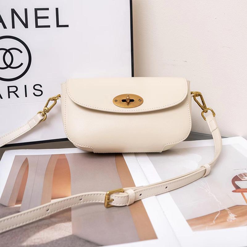 

2025 Spring New Women s Bag Crossbody Bag Genuine Leather Underarm Bag High-end Single Shoulder Small Bag 19.5*11*6 бежевий