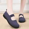 One-pedal cloth shoes women's middle-aged and old walking shoes breathable mesh sneakers soft-soled non-slip mother shoes