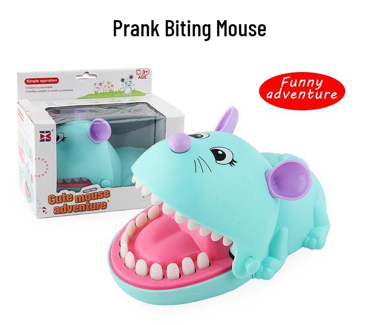 

Finger-Biting Mouse Game: Interactive Prank Toy for Kids and Parents.